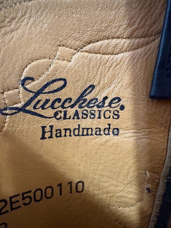 Lucchese Classics Handmade Baby Buffalo roper l3515 size 9 EE color black $895